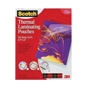Scotch Thermal  Laminating Pouches TP3854-50-MP, 9 Inches x 11.4 Inches