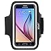 Galaxy S6 Armband,by Ailun,Samsung Galaxy S6/S6 Edge Armband,Feartured with Sport Scratch-Resistant Material,Slim Lightweight,Dual Arm-Size Slots,Sweat Resistant&Key Pocket,with Headphone Port[Black]