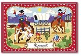 Olive Kids Ride 'Em Bedding Coordinating Personalized Placemat