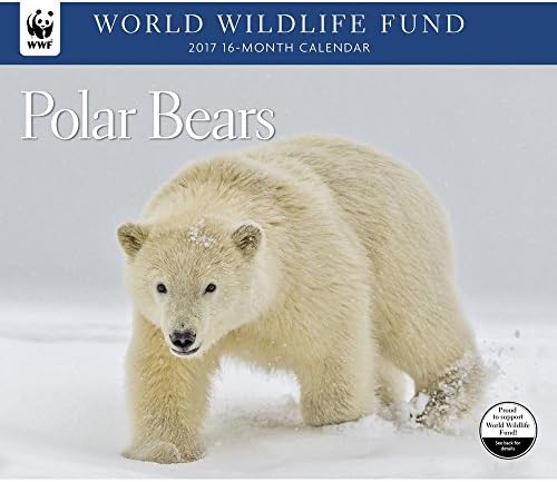 2017 WORLD WILDLIFE FUND POLAR BEARS Deluxe Wall Calendar