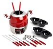 Paderno 16 Piece Fondue Set - red