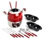 Paderno 16 Piece Fondue Set - red