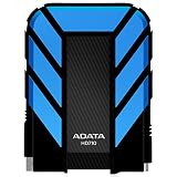 Adata Hd710 2Tb Usb 3.0 Waterproof/ Dustproof/ Shock-Resistant External Hard Drive, Blue (Ahd710-2Tu3-Cbl) (4712366960411)