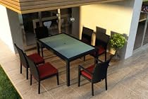 Big Sale 7 Piece Urbana Outdoor Dining Set with Canvas Henna (5407-0000) cushions