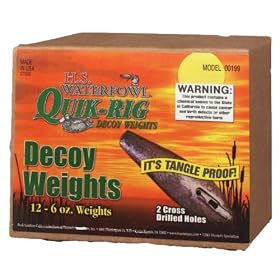 Hunters Specialties Quik-Rig Decoy Weights, 6-Ounce by 