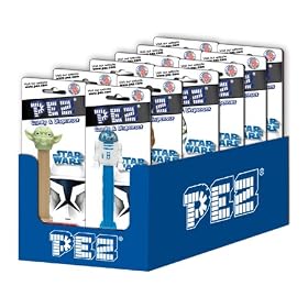 STAR WARS Clone Wars Pez Dispensers (Pack of 12) by Candy Crate STAR WARS Clone Wars Pez Dispensers (Pack of 12) by Candy Crate