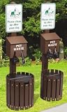 Round Pet Waste Stations