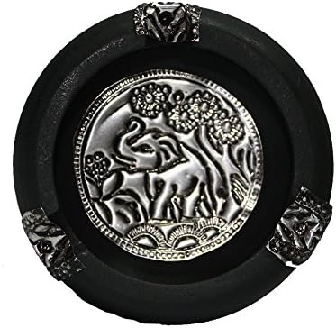 Ashtray in Rustic Bar or Decor and Artistic Collectibles and Gifts for or Outdoorsmen size 3 inch - 5 inch (Circle 3 inch)