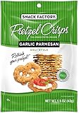 Snack Factory Garlic Parmesan Pretzel Crisps, 1.5 Ounce (Pack of 24)