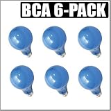 BCA 120V 250W Blue Inside Frosted A-21 E26 Base Bulb 6-Pack