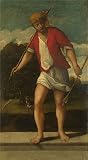 Oil Painting 'A Huntsman 16th Century, Studio Of Bonifazio Di Pitati' 18 x 33 inch / 46 x 83 cm , on High Definition HD canvas prints is for Gifts And Bath Room, Home Theater And Study Room Decoration