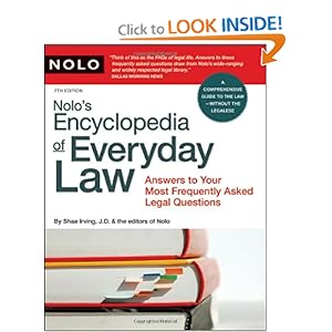 Nolo's Encyclopedia of Everyday Law - Shae Irving J.D.