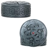 Celtic Dragon Box Collectible Container Tribal Monster Statue Figurine