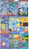 blue's clues set 10 vhs: Blue's Clues - ABC's and 1,2,3's , Blue's Clues - Blue Takes You To School, Blue's Clues - Cafe Blue, Blue's Clues - Arts Crafts , Blue's Clues - Blue's Big News - Read All About It!, Blue's Clues - Telling Time With Blue , Blue's Clues - Blue's Safari , Blue's Clues: Alphabet Power. Blue's Clues - All Kinds of Signs