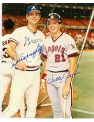 Collectibles: Autographed/Hand Signed 8x10 Photo Wally Joyner And Dale Murphy Atlanta Braves - Hall of Fame Memorabilia