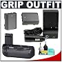Canon BG-E3 Battery Grip for Digital Rebel XT & XTi Digital SLR Cameras + (2) Spare NB-2LH Lithium-Ion Battery Packs + CTA MR-NB2L Mini Battery Charger for for Canon NB-2LH