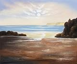 Art Reproduction Oil Painting - Seascapes: Beyond The Breakers I - Classic 20 X 24 - Hand Painted Canvas Art