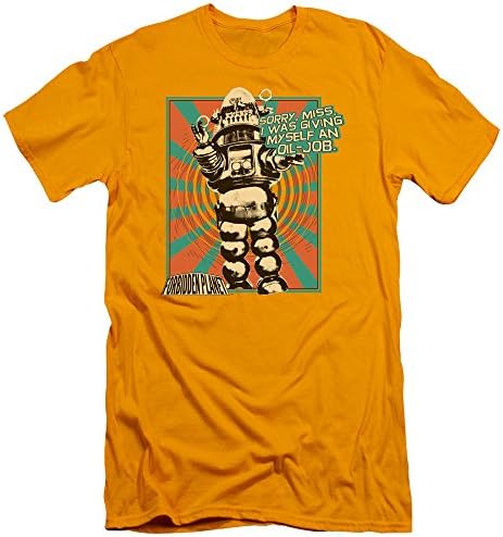 Forbidden Planet Oil Job Short Sleeve Mens Gold 2X Slim Fit