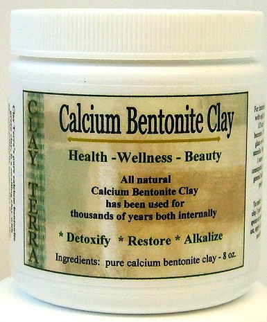 Clay Terra - Calcium Bentonite Clay - 8 oz. food grade Montmorillonite clay, green clay