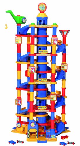 Wader Park Tower Playset With Cars - 13 Floors Wader Park Tower Playset With Cars - 13 Floors