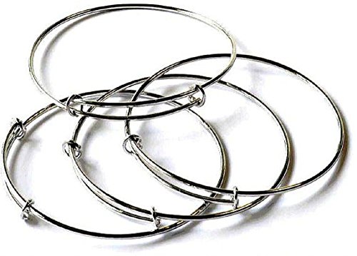 6 Pc Inspired Expandable Bangle Adjustable Charm Bracelet