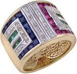 14K Yellow Gold Gemstone Ring