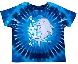 Blue Tie Dye Dolphin Toddler Tee