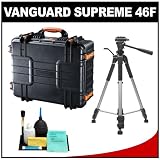 Vanguard Supreme 46F Heavy Duty Waterproof, Airtight & Dustproof Professional Hard Case with Foam Interior + Tripod for Digital SLR Cameras