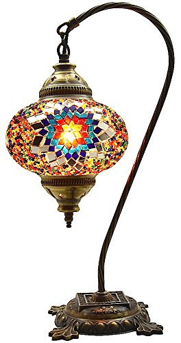 Moroccan swan neck lamp
