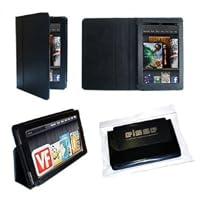 Elsse ® Premium Folio Case for Kindle Fire Cover - Black (Extreme Value Buy)