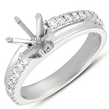 14k .42 Dwt Diamond White Gold Engagement Ring - JewelryWeb