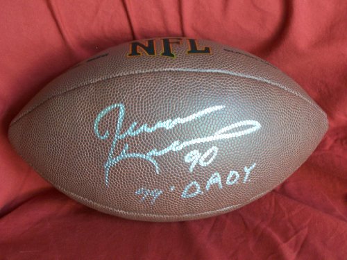 Tennessee Titans Jevon Kearse Autographed NFL Wilson Composite Football with 