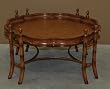 Vonzel Cocktail Table Tray Top Wood 44"D x 21"H Tropical Bamboo Motif