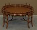 Vonzel Cocktail Table Tray Top Wood 44"D x 21"H Tropical Bamboo Motif