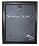 NFL Kansas City Chiefs Cabinet Style Jersey Display - Black with Museum Quality UV Upgrade