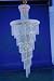 Swarovski Strass Authentic AB - Aurora Borealis with logo etched Crystal Chandelier # EL1800D30H72ab Size w30 x H 72
