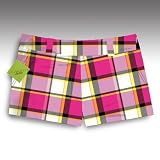 Loudmouth Golf Womens Mini Shorts: Strawberry Shake- Size 8