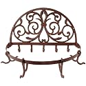 New Cast Iron Scroll Design 13 Hook Pot Pan Rack Hanger Herb Flower Drying Hooks