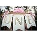 1st Birthday Baby Party Decoration High Chair Glitter Gold ONE Banner (4.8inch Ribbon Bow)
