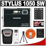 cheap Olympus Stylus 1050 SW 10.1MP Waterproof / Shockproof Digital Camera (Black) + Spare Li-42B Battery + Case + Accessory Kit