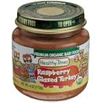 Healthy Times Premium Organic Baby Food, Raspberry Glazed Turkey, 4-Ounce Jars (Pack of 12)