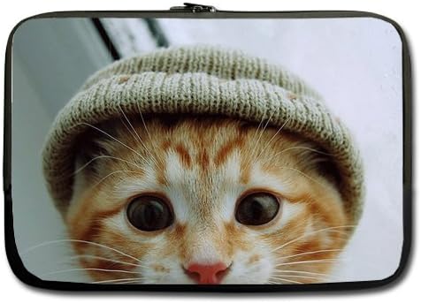 Yestore Superior Neoprene Hipster Cat Sleeve Case for Macbook Pro 15" and Laptop 14" 14.1"