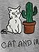 Persun Embroidery Letter And Cat Short Sleeves Crop T-shirt Top