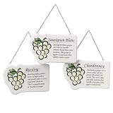 Chardonnay White Wine Grape Plaque Christmas Ornament