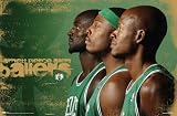 BOSTON CELTICS POSTER GARNETT PIERCE RAY ALLEN BALLER S