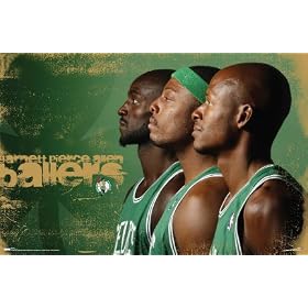 Boston Celtics Ballers (Kevin Garnett, Paul Pierce, Ray Allen) Sports Poster Print - 24