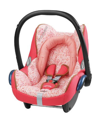 Maxi-Cosi 61705361 Cabriofix Kinderautositz Gruppe 0+ (bis 13 kg), ab der Geburt bis ca. 12 Monate, leopard pink