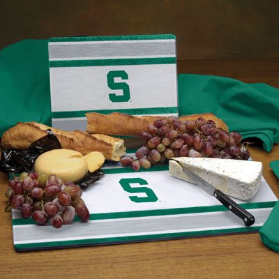 Michigan State Spartans Glass Cutting Board Set