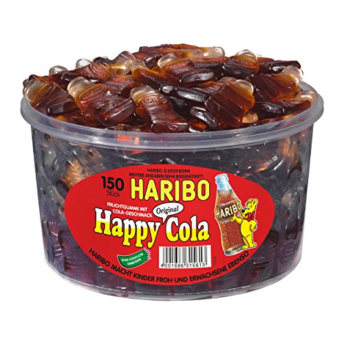 Haribo Happy Cola, Dose, 150 Stück, 1200g