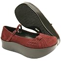Earth Erika Wine Kid Suede Platforms Women